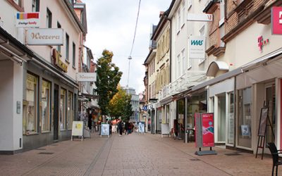 Samstags-Shopping mit Musik