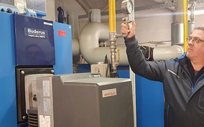 Rathaus spart messbar Energie ein