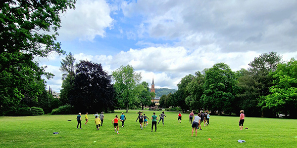 Wieder Sport im Schlosspark
