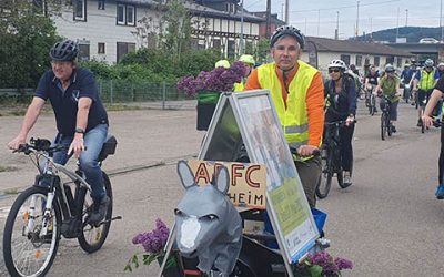 Mit dem Drahtesel vorneweg