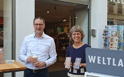 Trommeln für die Faire Stadt