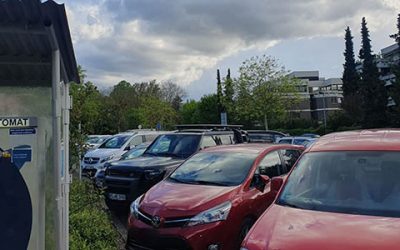 Bauarbeiten am Schlosspark-Parkplatz