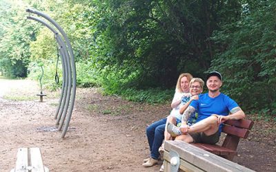 Eine feste Bank für die Fitness