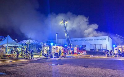 Hoher Sachschaden nach Brand der Salz & Kristall Therme