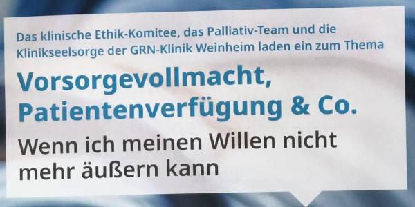 Wenn Patienten ihren Willen nicht mehr äußern können