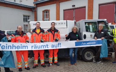 Jetzt räumt Weinheim wieder auf