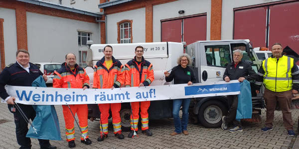 Jetzt räumt Weinheim wieder auf