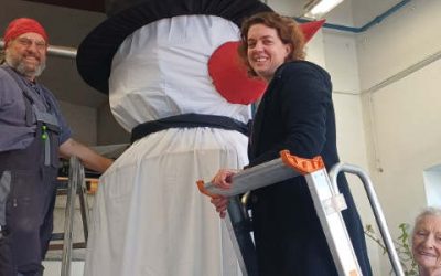 Der Schneemann ist bereit