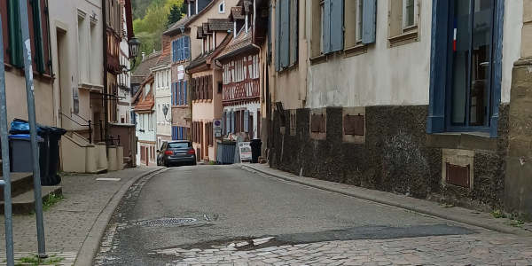 Keine Durchfahrt in Richtung Hutplatz