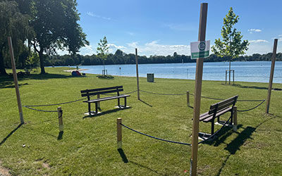 Raucherbereiche nun auch am Waidsee