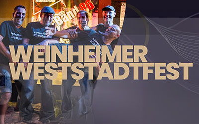 Ganz Weinheim feiert am Wochenende Weststadtfest