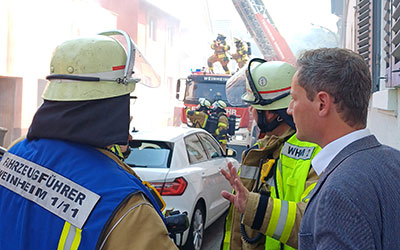 Entschlossener Feuerwehr-Einsatz verhinderte Großbrand
