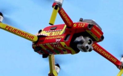 Feuerwehr lässt Drohne fliegen